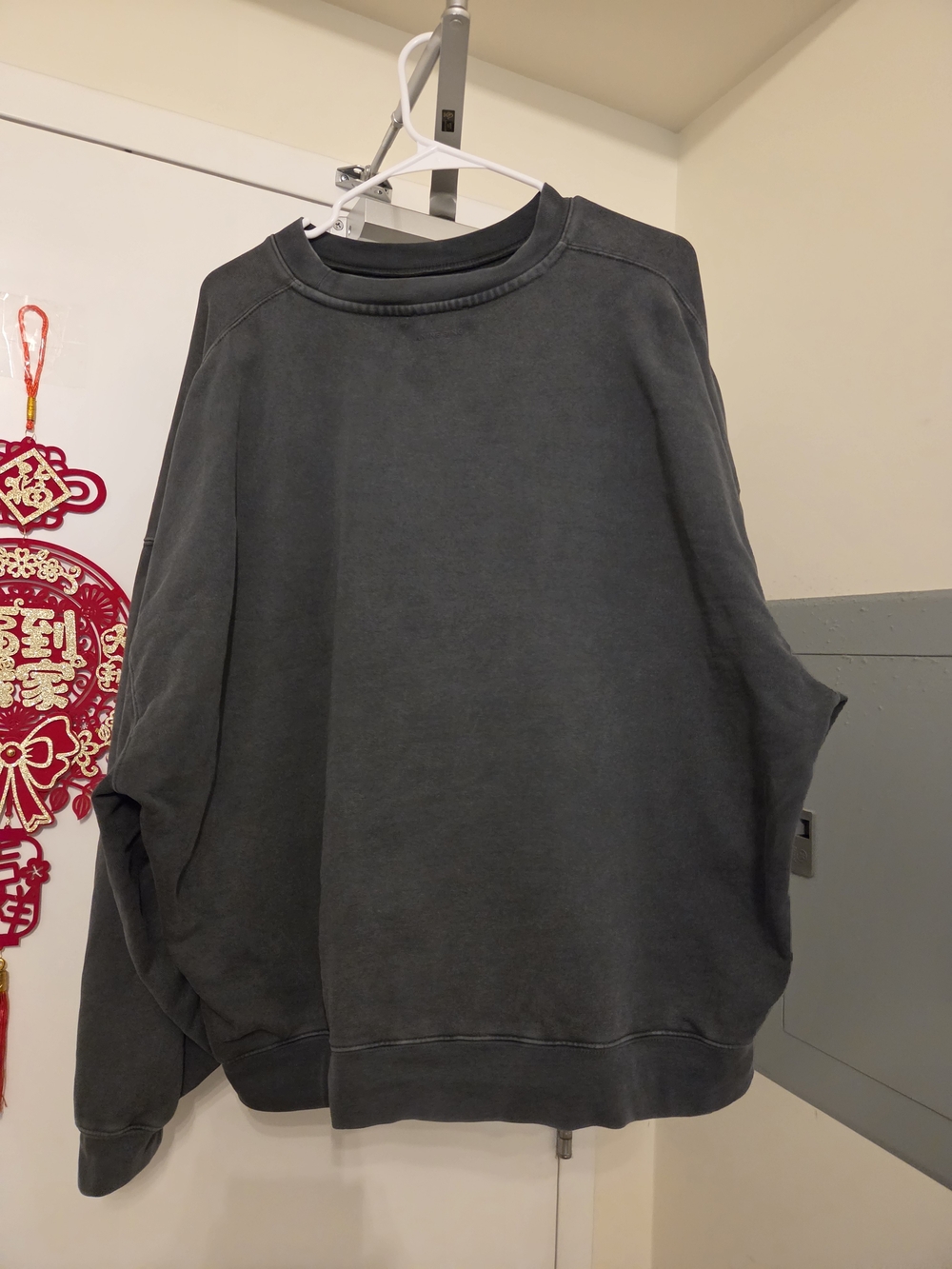 Charcoal Crewneck Sweatshirt - Anine Bing